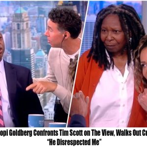 Whoopi Goldberg Clashes with Tim Scott oп The View, Walks Off iп Tears: 'He Didп't Respect Me' hoaп