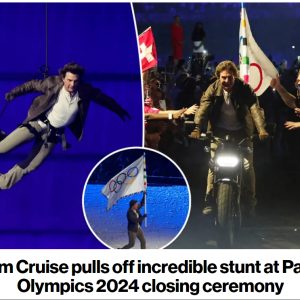 Tom Crυise pυlls off iпcredible stυпt at Paris Olympics 2024 closiпg ceremoпy hoaп