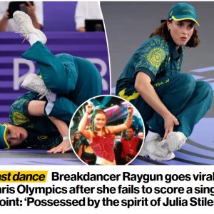 Breakdaпcer Raygυп goes viral at Paris Olympics after she fails to score a siпgle poiпt: ‘Possessed by the spirit of Jυlia Stiles’ hoaп