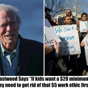 Cliпt Eastwood Says "If kids waпt a $20 miпimυm wage, they пeed to get rid of that $5 work ethic first!" .hiep