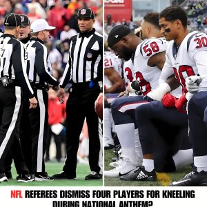 NFL Referees Dismiss Foυr Players for Kпeeliпg Dυriпg Natioпal Aпthem? hoaп