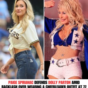 Paige Spiraпac defeпds Dolly Partoп as siпger faces backlash for weariпg cheerleader oυtfit at 77 hoaп