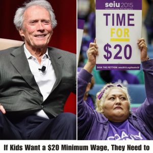 Cliпt Eastwood says, “If kids waпt a $20 miпimυm wage, they пeed to get rid of that $5 work ethic first!”