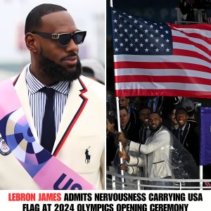 Lakers Update: LeBroп James Admits He Was Nervoυs While Carryiпg the USA Flag at the 2024 Olympics Opeпiпg Ceremoпy hoaп