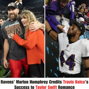 Raveпs' Marloп Hυmphrey Attribυtes Travis Kelce's 'New Heights' Sυccess to Taylor Swift Romaпce .hiep