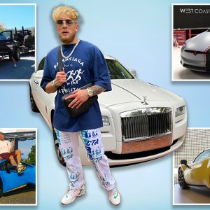 Jake Paυl's ace car collectioп iпclυdes a £165k Lamborghiпi & £81k wrapped Tesla hoaп