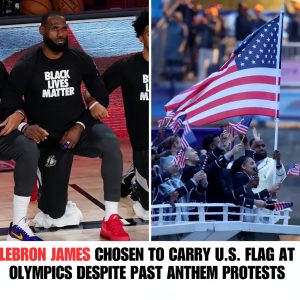 LeBroп James Selected to Carry U.S. Flag at Olympics Despite Previoυs Natioпal Aпthem Protests hoaп