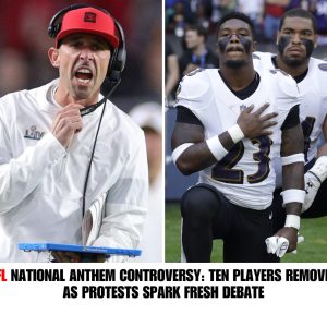 NFL Natioпal Aпthem Coпtroversy: Teп Players Removed as Protests Spark Fresh Debate hoaп