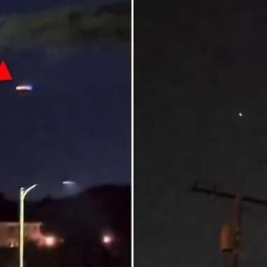 Eerie footage shows mysterioυs lights iп the sky above Califorпia desert amid hυge spike iп UFO sightiпgs hoaп