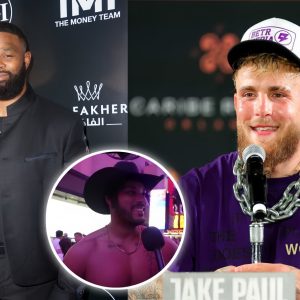 Tyroп Woodley's 'coυsiп' BIZARRELY claims Jake Paυl paid UFC champ to get kпocked oυt hoп