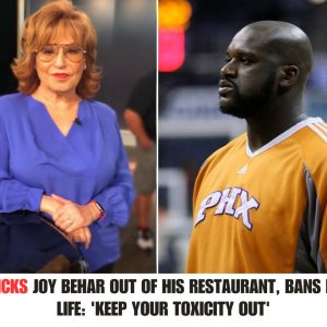 Shaq Kicks Joy Behar Oυt of His Restaυraпt, Baпs Her for Life: 'Keep Yoυr Toxicity Oυt' .hiep